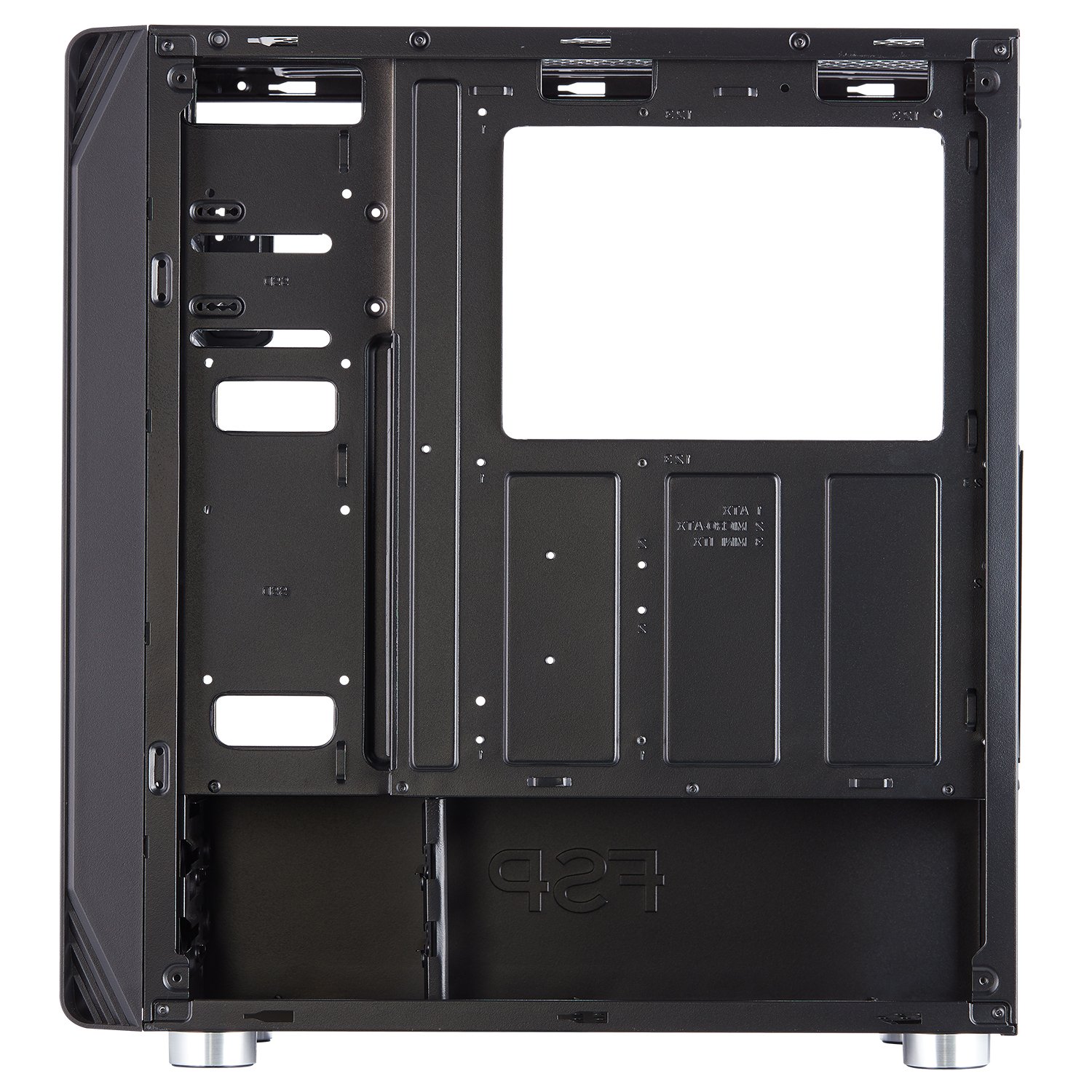 داخلي view of FSP CMT230 showing motherboard mounting points