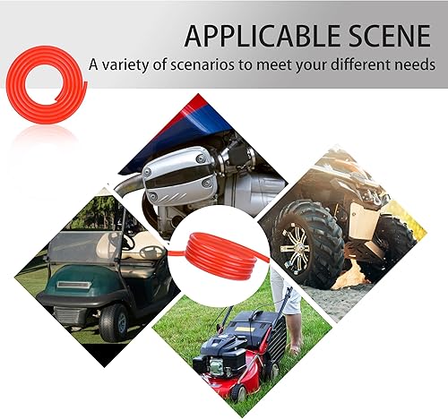 Miniatura 7 de Línea de combustible roja 316 de 10 pies + 2 filtros de combustible + 10 abrazaderas para Honda Predator Mini Bike ATV máquina de corte de nieve