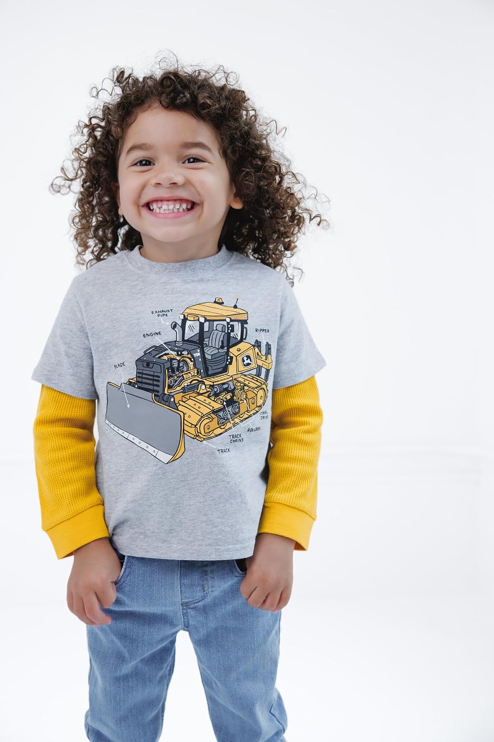 John Deere Boys' Long Sleeve T-Shirt Toddler to Little Kid