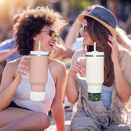 Miniatura 5 de HEYSKAY Base protectora de silicona para botas Stanley Quencher Adventure de 40 onzas y vaso Stanley IceFlow de 20 onzas y 30 onzas, y compatible