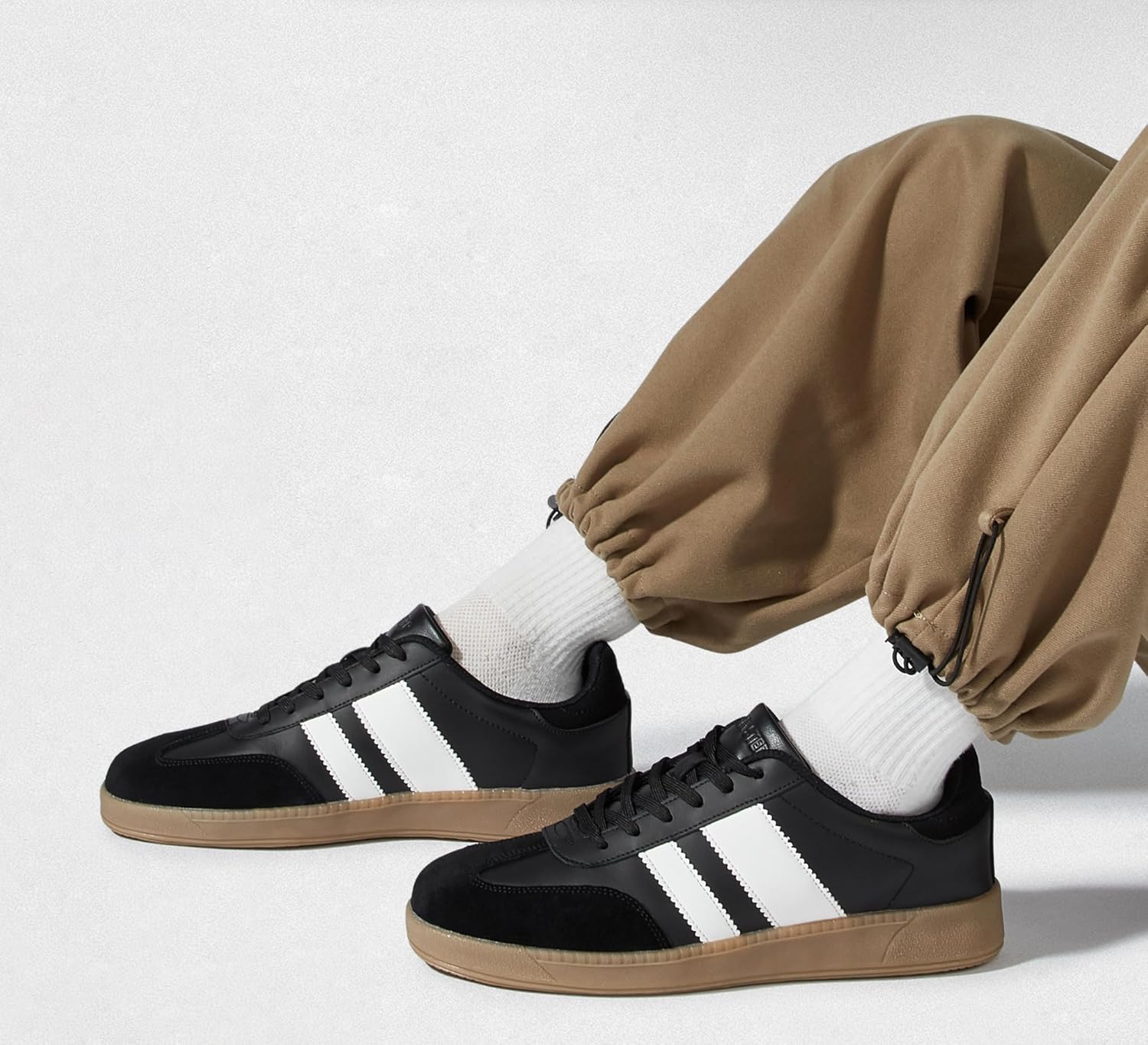 LUCKY STEP Men's Fashion Sneakers Casual Shoes Retro Suede Genuine Leather Skate Tennis Walking Shoes for Male - Image 8