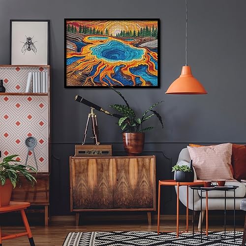 Miniatura 6 de Rompecabezas de 1000 piezas de parques nacionales de atardecer para adultos, rompecabezas de naturaleza, colorido rompecabezas de paisaje de