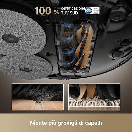 dreame X50 Master Robot Aspirateur avec Station Accueil compacte de 24,9 cm - 6