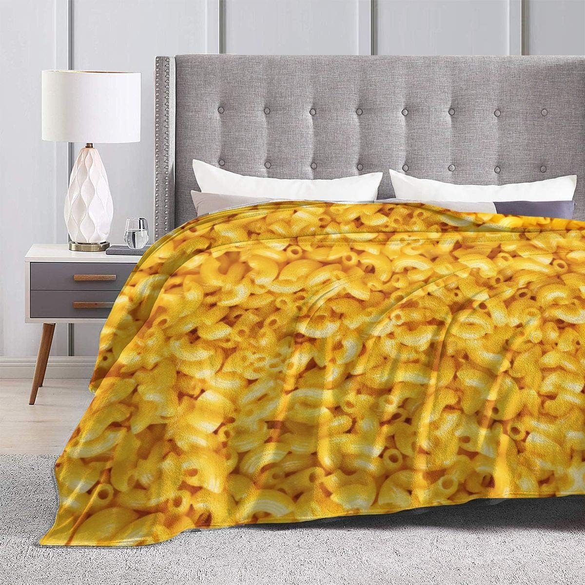 Macaroni and Cheese Blanket ,Fleece Throw Blanket Super Soft Warm Therma Plush Bed Couch Living Room - Image 5