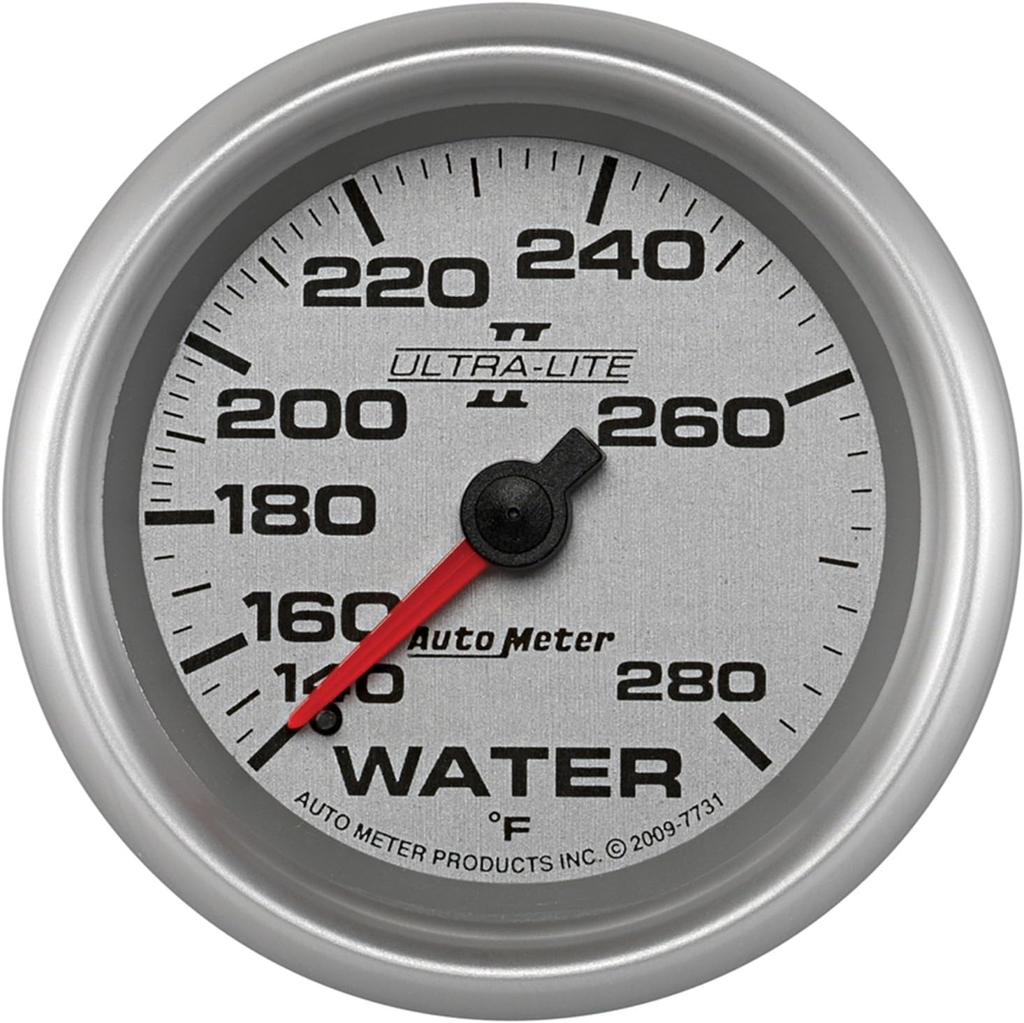 Auto Meter 7731 Ultra-Lite Pro II 2-5/8" 140-280 Degree F Mechanical Water Temperature Gauge