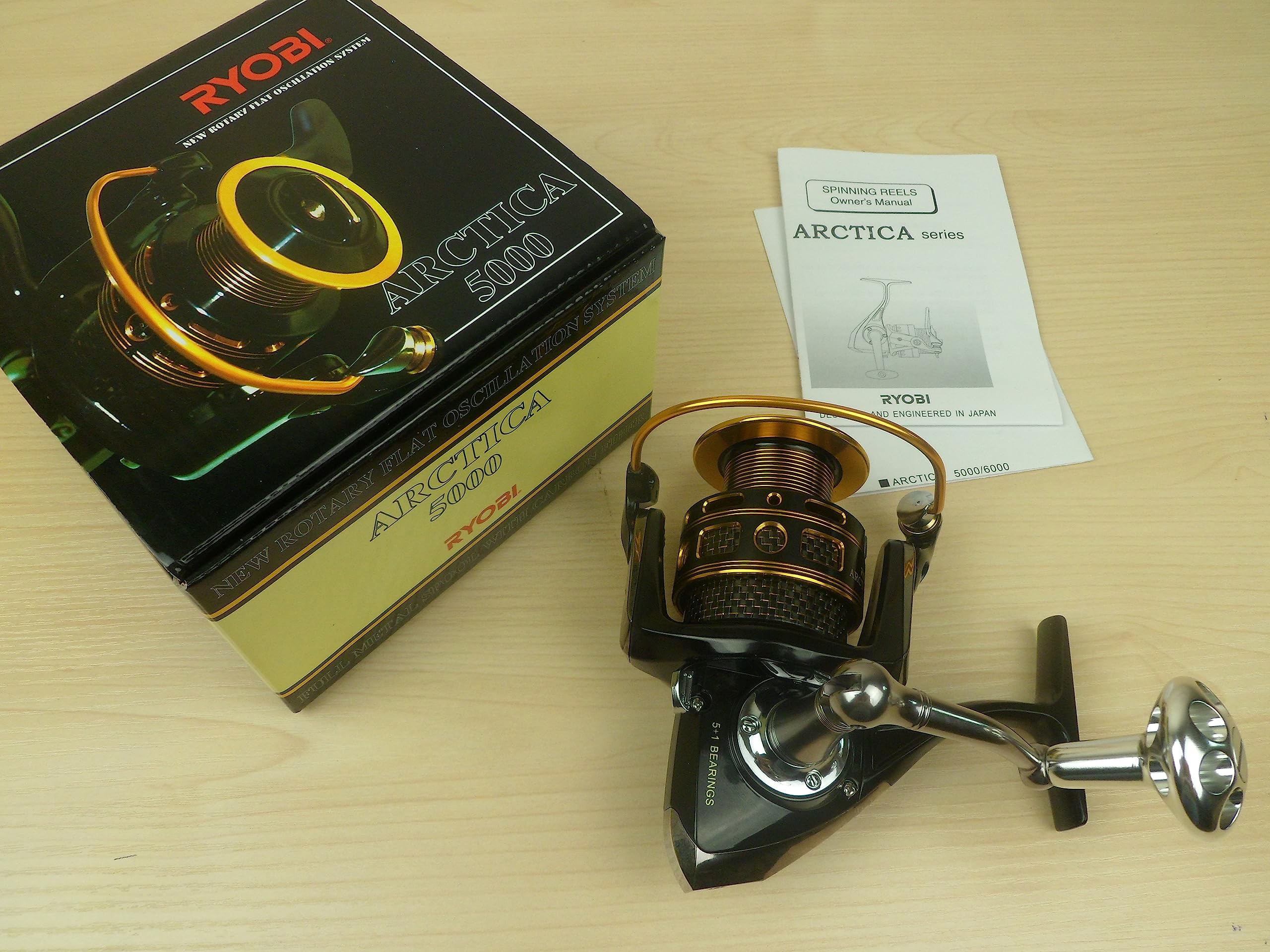 Amazon | Ryobi 6bearingリールArctica Spinning Reelフルメタル