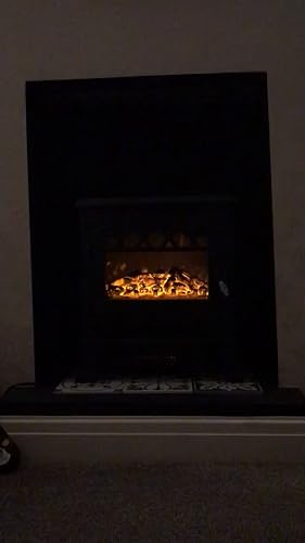 Galleon Fires Castor  Electric Log Effect Stove Fireplace with Remote  -Electronically controlled LED System- LED Flame Effect : Amazon.co.uk: DIY  u0026 Tools