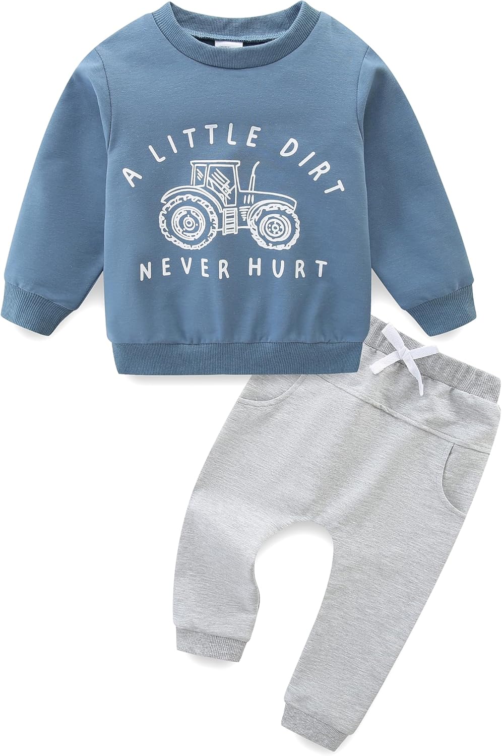 Baby Boy Clothes Fall Winter Long Sleeve Sweatshirt with Pants Set Toddler Cute Letter Print Outfits