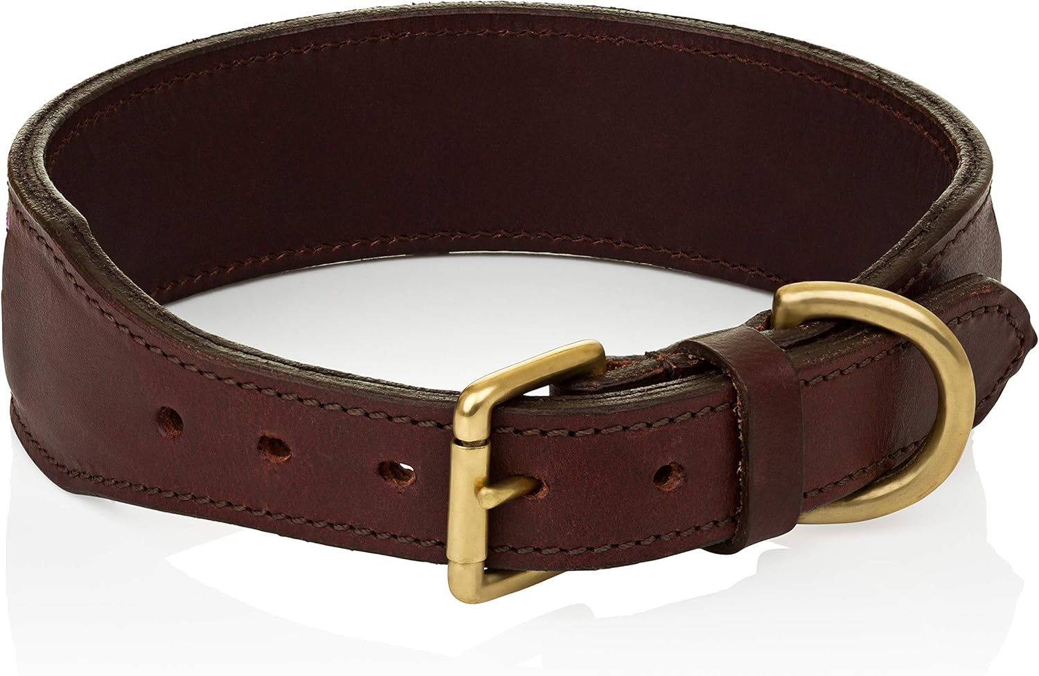 Handmade Aztec Beaded Leather Dog Collar – Genuine Leather, Tribal Design, Adjustable Buckle – for Medium & Large Dogs – Western Style, Durable & Stylish Pet Accessory (Brown, XLarge (21-25 Inch))