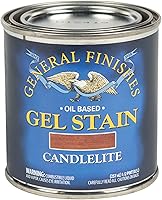 Vista 59 de General Finishes - Tinte en gel base de aceite, 1 cuarto de galón, cereza georgiana