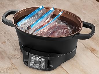Russell Hobbs Multi-purpose cooker 6.5 l [digital display] 8 cooking functions (precision cooker, slow cooker, steamer, rice cooker, frying pot, Sous Vide cooker, keep warm container)Dishwasher safe 28270-56