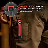 Vista 6 de Anhay Rechargeable Flashlights 1500 Lumens EDC Flat Flashlight with 8 Modes, Pocket Flashights Waterproof, Magnetic Small Flashlights Powerful for