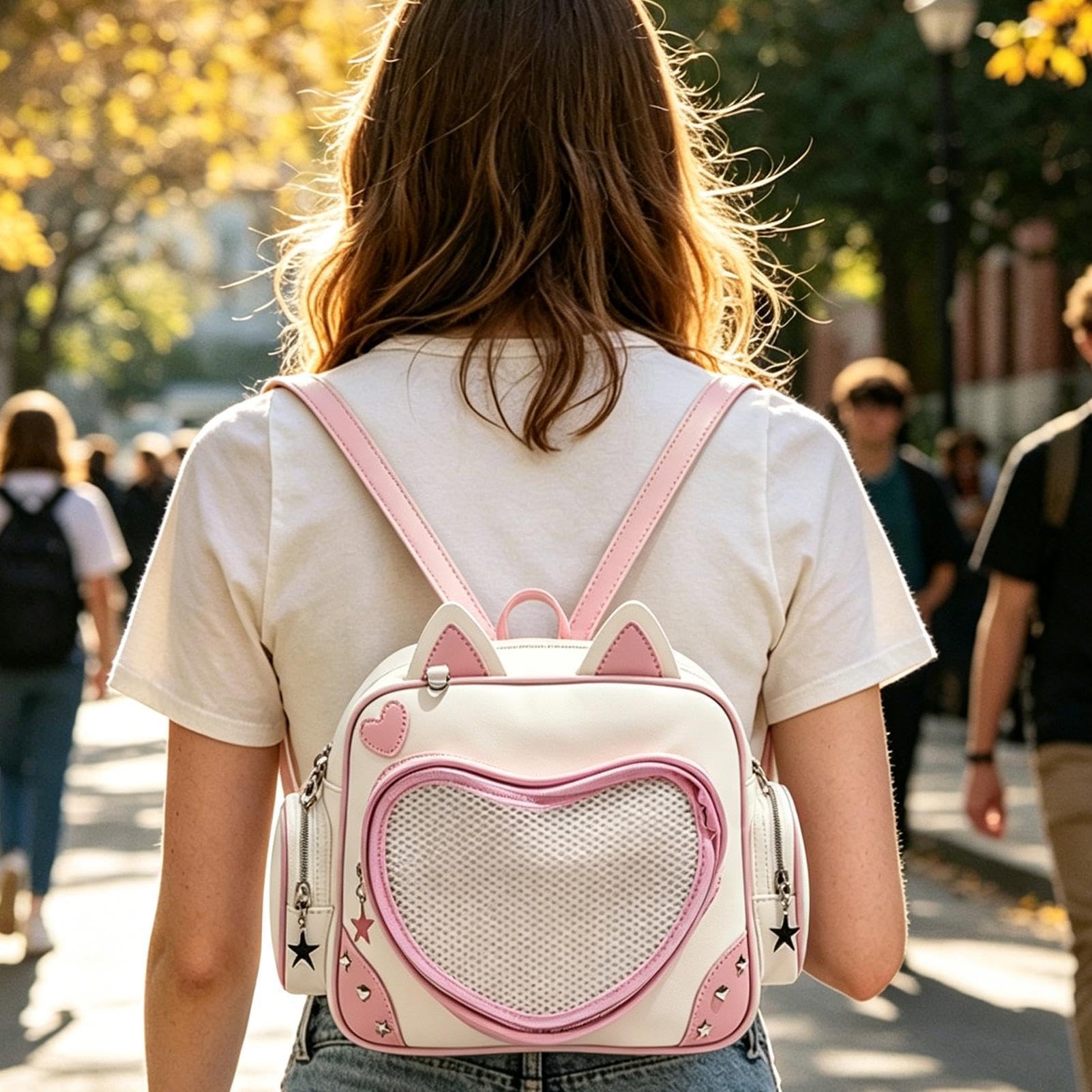 Mochila Pequeña para Mujer Elegante y Multicompartimentos
