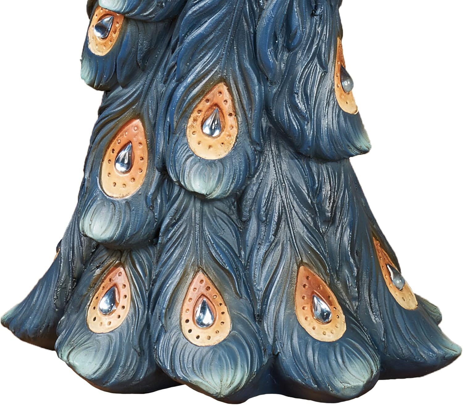 Elegant Peacock Decorative Vase Blue