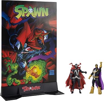 McFarlane Toys - Page Puncher - Spawn 3" Figure with Comics 2 Pack - Wave 1 - Spawn and Anti-Spawn Spawn #1