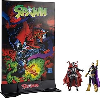 McFarlane Toys - Spawn Page Punchers 2pk Spawn and Anti-Spawn 3in Action Figures with Comic