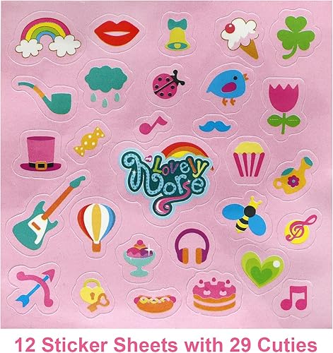 Miniatura 4 de GIFTEXPRESS 12 piezas individuales de figuras mágicas de unicornio ponys y calcomanías de unicornio para niñas, fiesta de cumpleaños, bolsa de