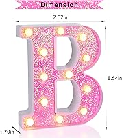 Vista 167 de Foaky LED Letter Lights Sign Marquee Light Up Letters Sign for Night Light Wedding/Birthday Party Battery Powered Christmas Lamp Home Bar