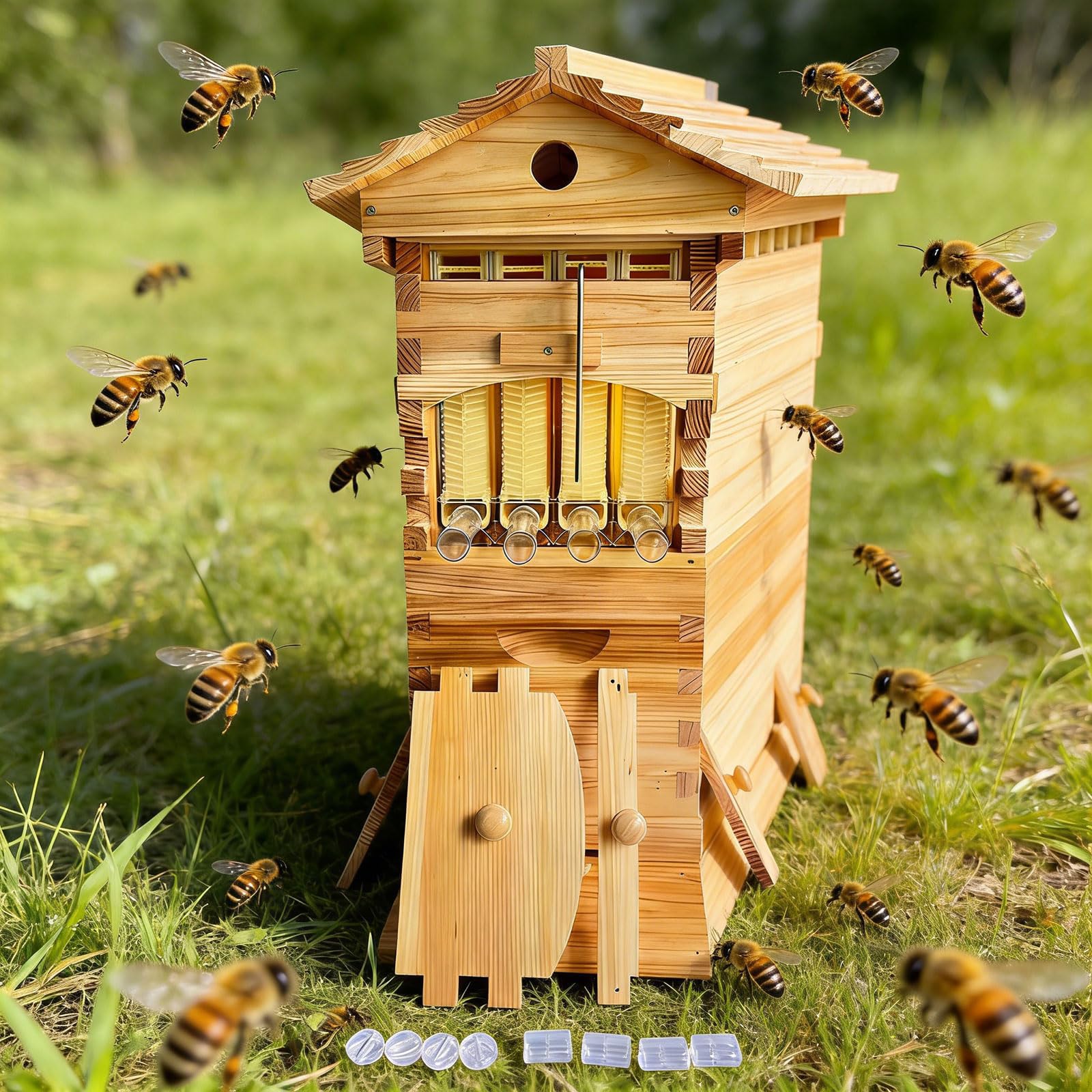 Flow Bienenstock, isolierter Bienen -Hive -Set, Bienen -Hive -Boxen Starter -Kit, [Keine Frames enthalten