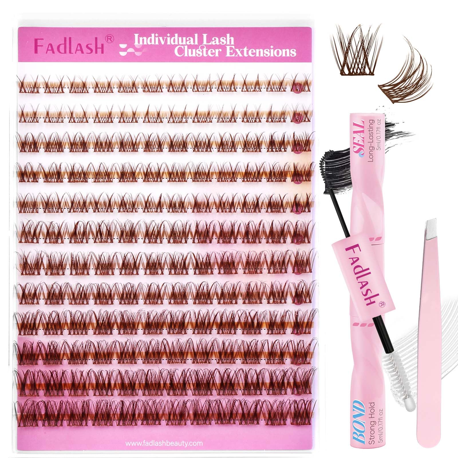 FADLASH Lash 120pcs 0.07mm D Curl 8-16mm 40D Mixed Trays Customizable DIY Eyelash Extensions for Beginners — view 152