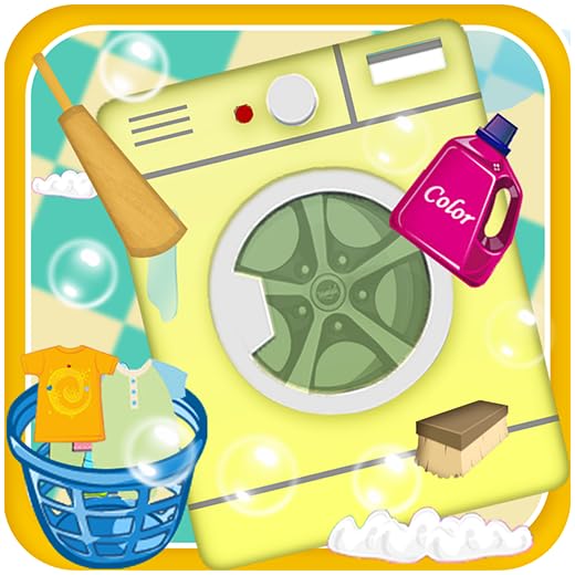 Crianças Wash & ferro de passar roupa - Máquina de lavar roupa