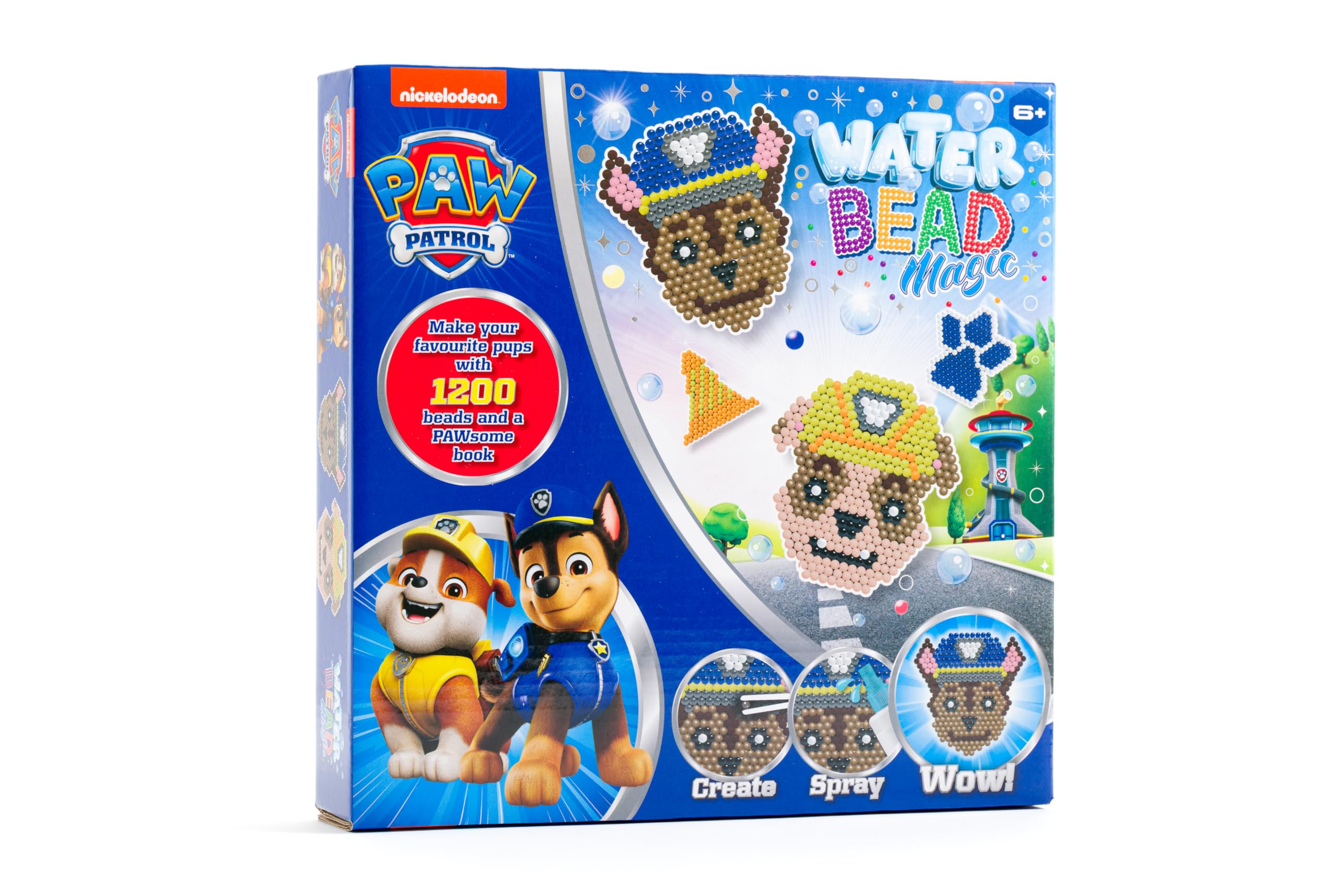 Bookoli - PAW Patrol Water Bead Kit - with 0ver 1,000 Water Beads and 24-Page Book - Arts and Crafts for Kids 6 to 9 Years