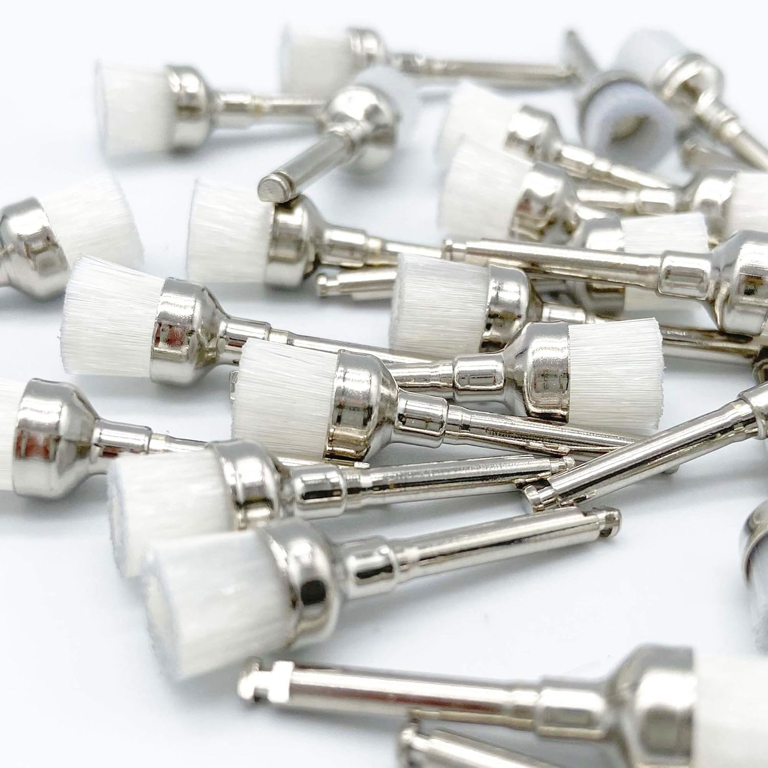 Nylon Polisher Brush (Flat) White 100pcs : Industrial & Scientific