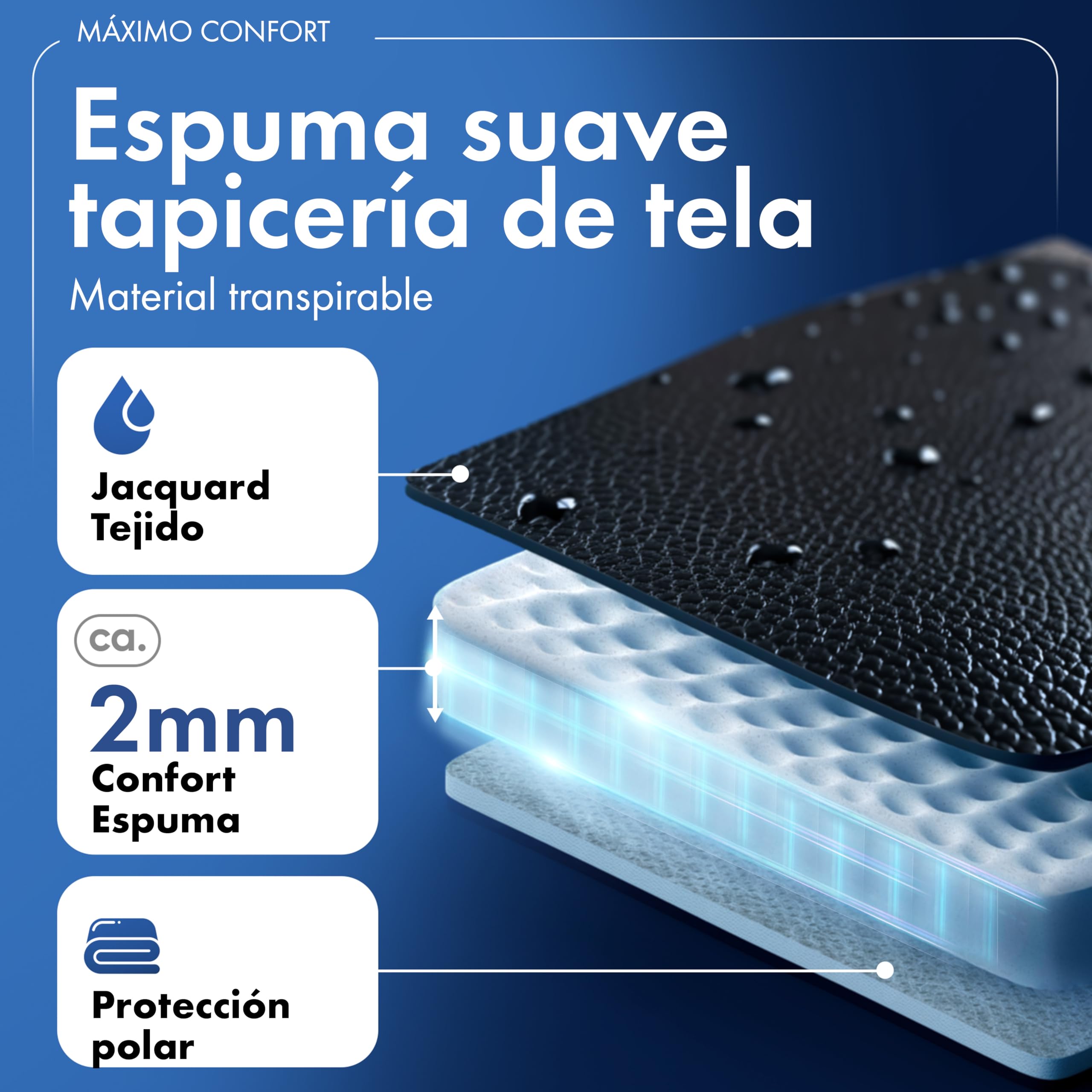 WALSER 11518 Funda de asiento de coche ajuste de transportador, funda de asiento de imitación de cuero antracita compatible con VW T6, banco de 3 plazas