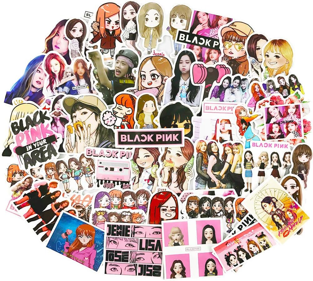 blackpink stickers cute kpop laptop water bottles phone car skateboard luggage guitar graffiti decals 54pcs amazon ca electronics