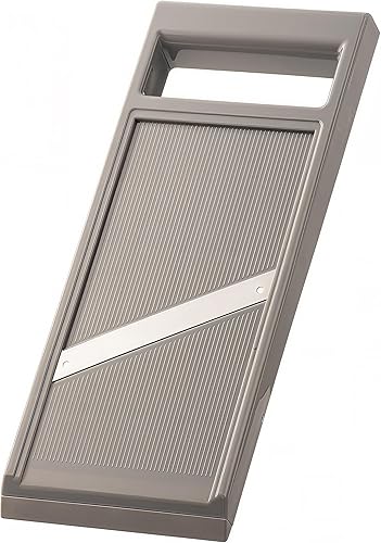 Miniatura 4 de Cortador de verduras ajustable gris de 10.7 pulgadas, cortador ergonómico estilo mandolina de verduras y vegetales