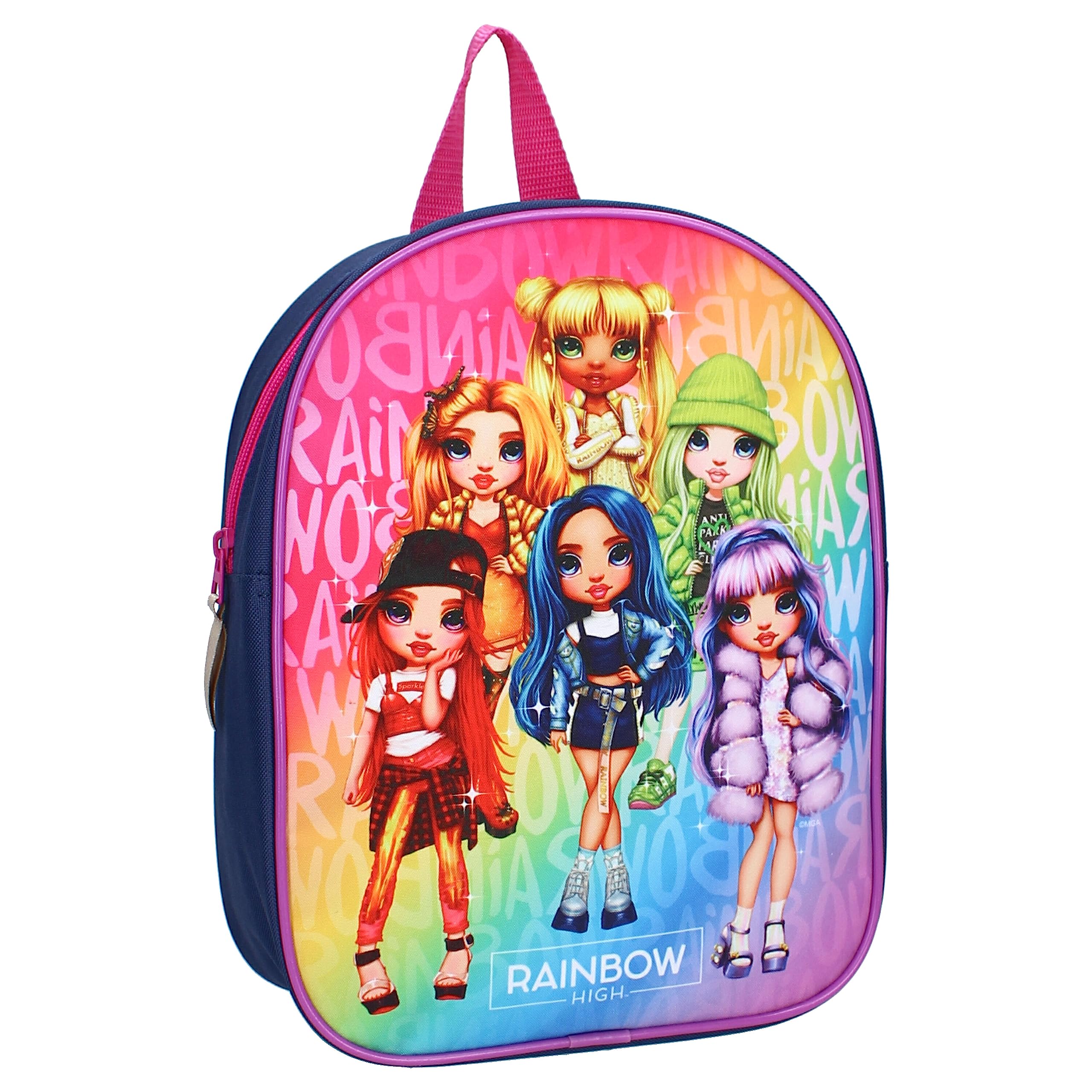 Rainbow High Sparkle Club Ruby Poppy Sunny Jade Skyler Violet - Kids Backpack | School | Kindergarten - dimensions 29x22x9cm