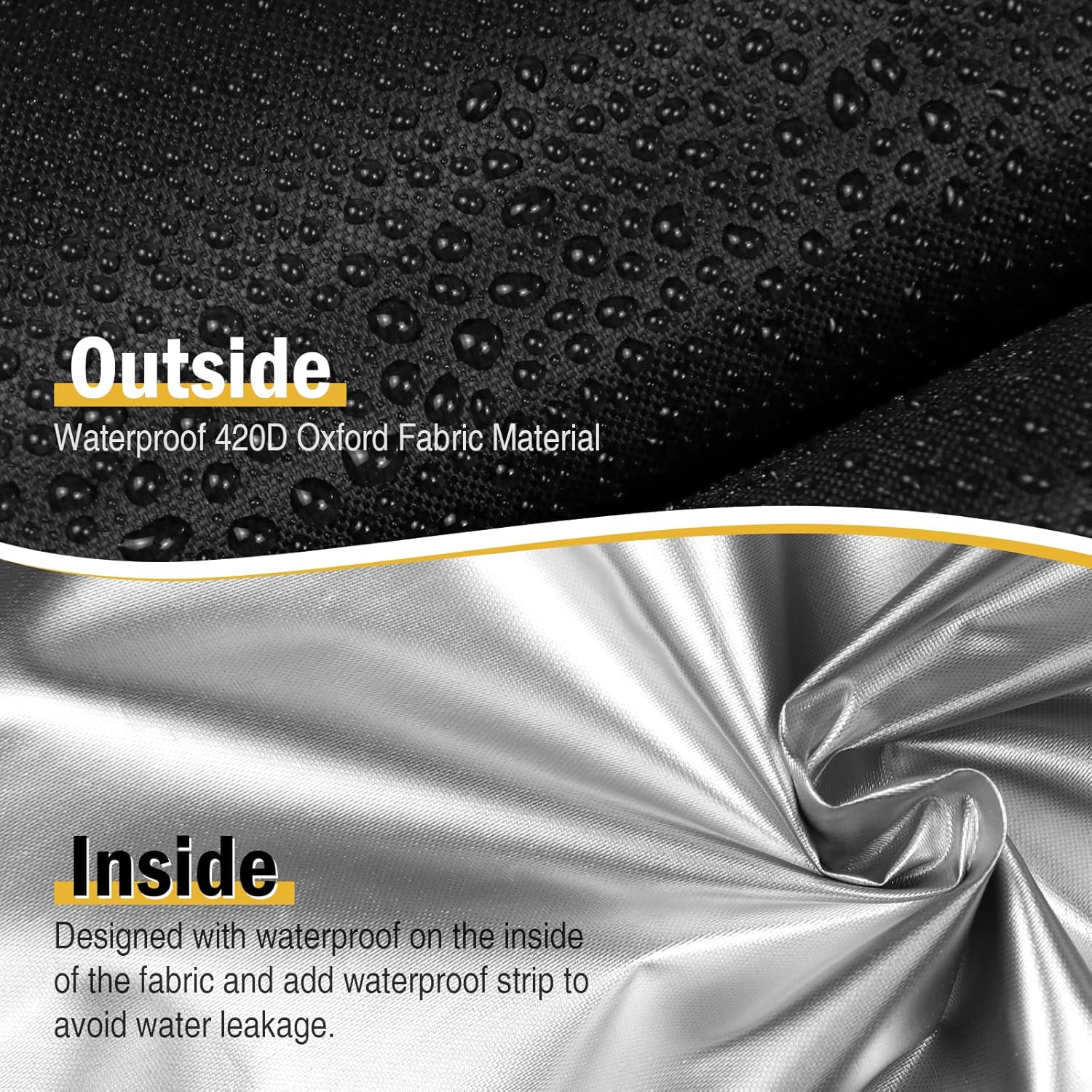 Saking Solar Shower Cover Waterproof, Heavy Duty Outdoor Shower Cover for 10.6 Gallon Solar Shower with UV Coating, Protective Cover for Solar Showers, Umbrella Cover, Windproof, Black (230 x 67 cm)