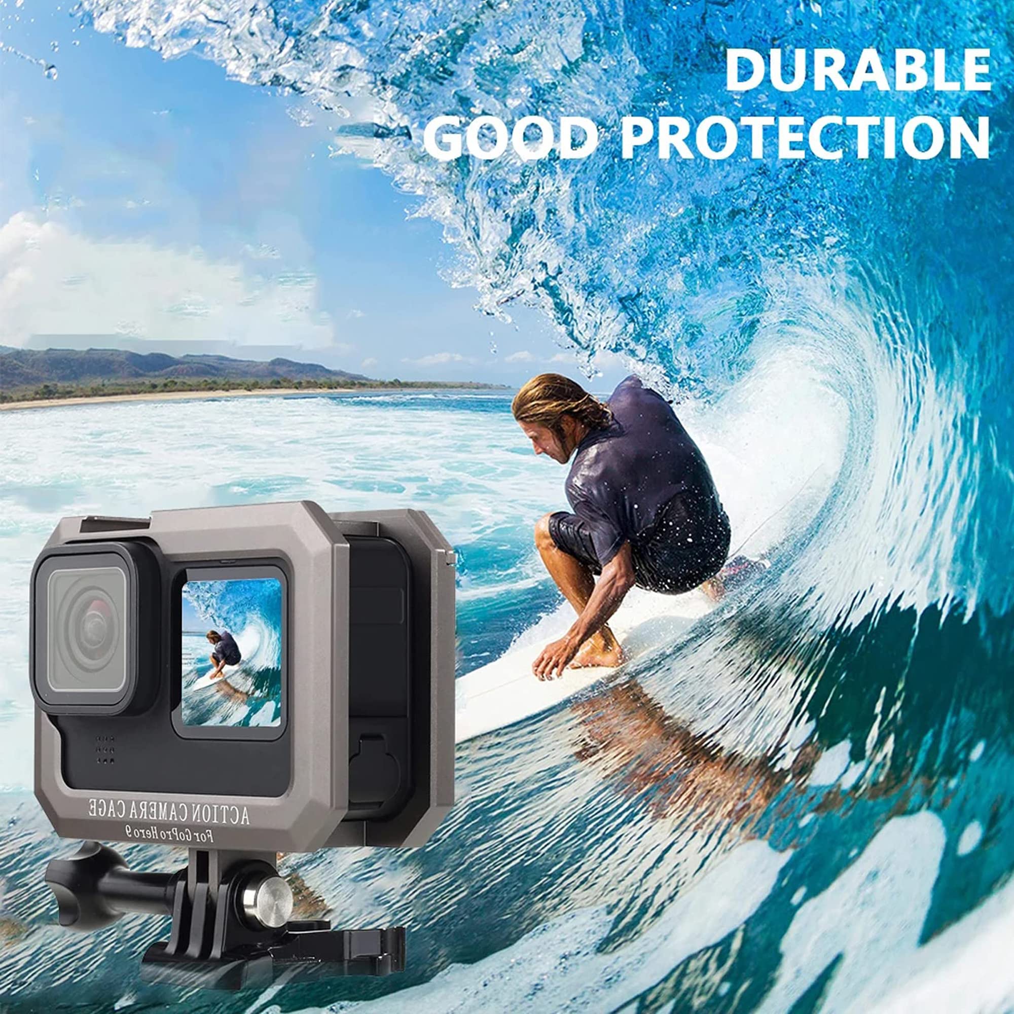 Cubierta De Batería Resistente Al Agua Para GoPro Hero 9/10/11/12 - Carga Lateral, ABS, Fácil Instalación | Accesorio Cámara De Acción