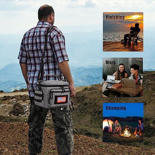 Miniatura 2 de ATRIPACK Lonchera táctica para hombres, bolsa de almuerzo táctica Molle con correas a prueba de fugas, aislada, para mujeres, adultos, comida con