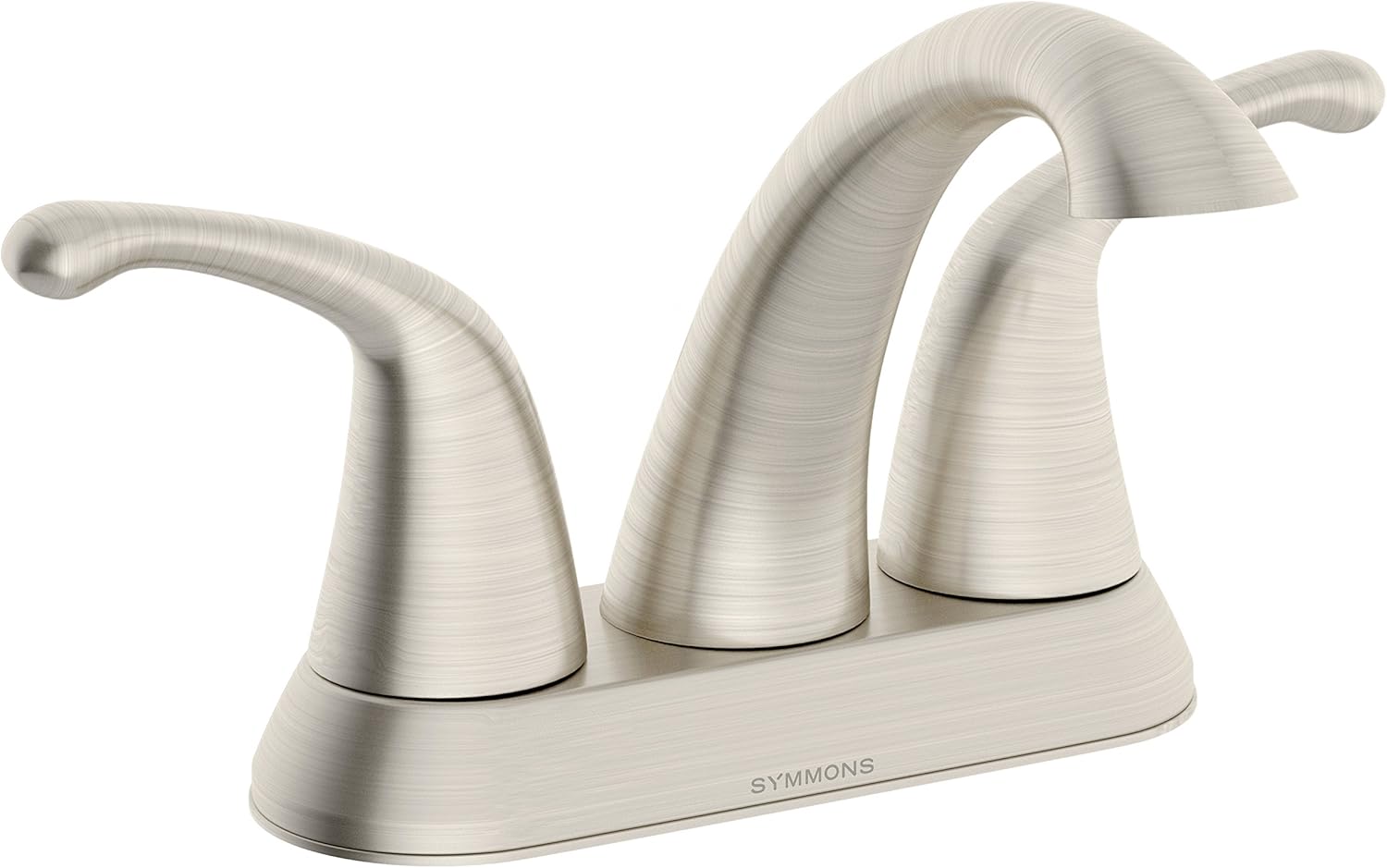 Symmons Unity Two-Handle 4 Inch Centerset Bathroom Faucet, Satin Nickel (SLC-6610-STN-1.0)