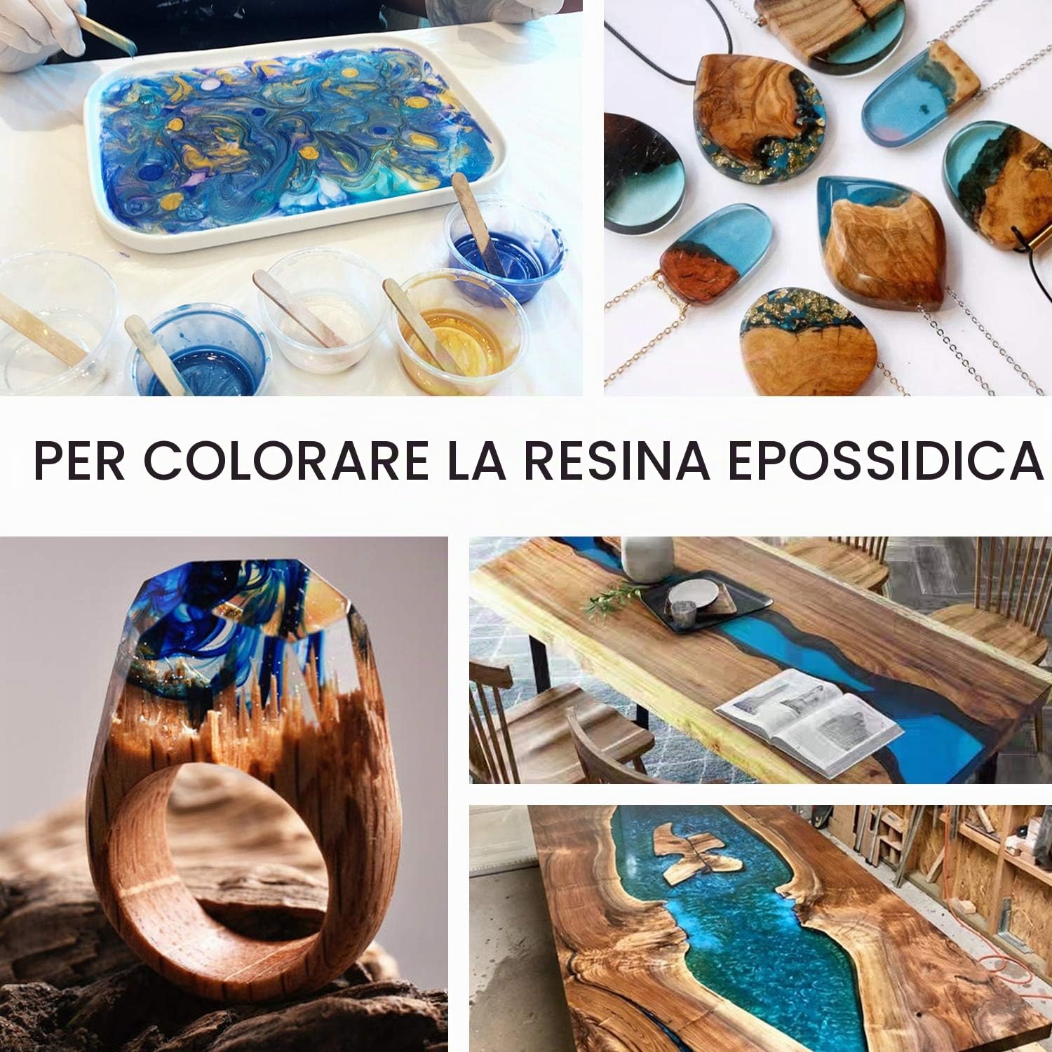 Pigmenti Coloranti Naturale, 5g*30 Colori Mica Polvere Colorante per Sapone, Slime, Resina Epossidica, Candele, Bomba da Bagno, Acqua, Cosmetici, Pittura, Feste