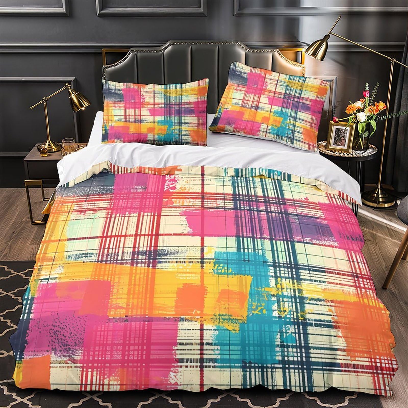 Housse de couette hypoallergique 135x200 anti-acarien avec fermeture éclair douce