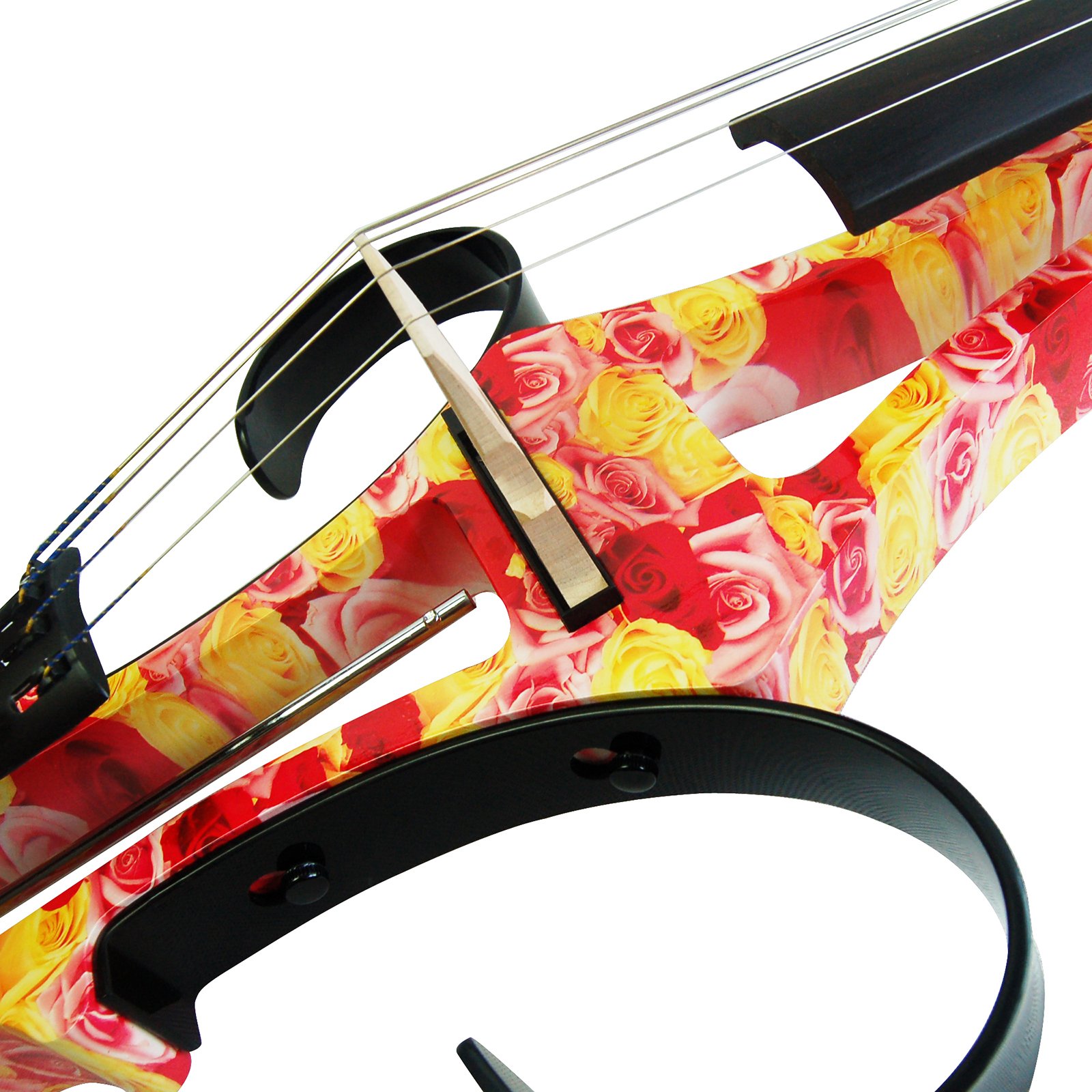 Aliyes Handmade Professionali Donne/Gril Legno Solido Violoncello Elettrico 4/4 Full Size Silenzioso Elettrico Violoncello Rosa