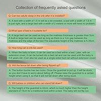 Vista 7 de 3 en 1 moisés de bebé, cama de dormir co para bebé, para cama de bebé en cama, cuna portátil, ventana de malla transpirable y visible, cubierta