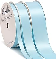 Vista 18 de Ribbli 3 Rollos de Cinta de Manualidades de Satén Negro Sólido de Doble Cara, Total 30 Yardas