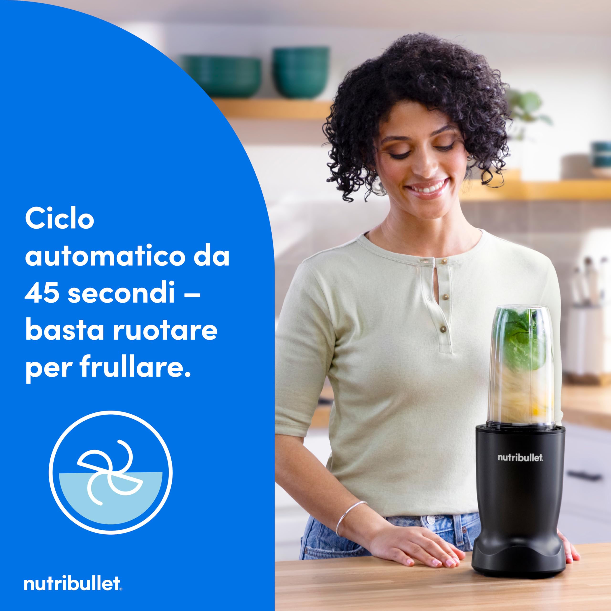 Nutribullet Turbo 1000W – Frullatore Potente Compatto — immagine 4 di 16