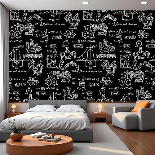Miniatura 14 de FLFK Murales de pared 3D para despegar y pegar, calaveras góticas oscuras 141.7" x 98.4" - Papel tapiz autoadhesivo tipo póster, pintura, pegatina