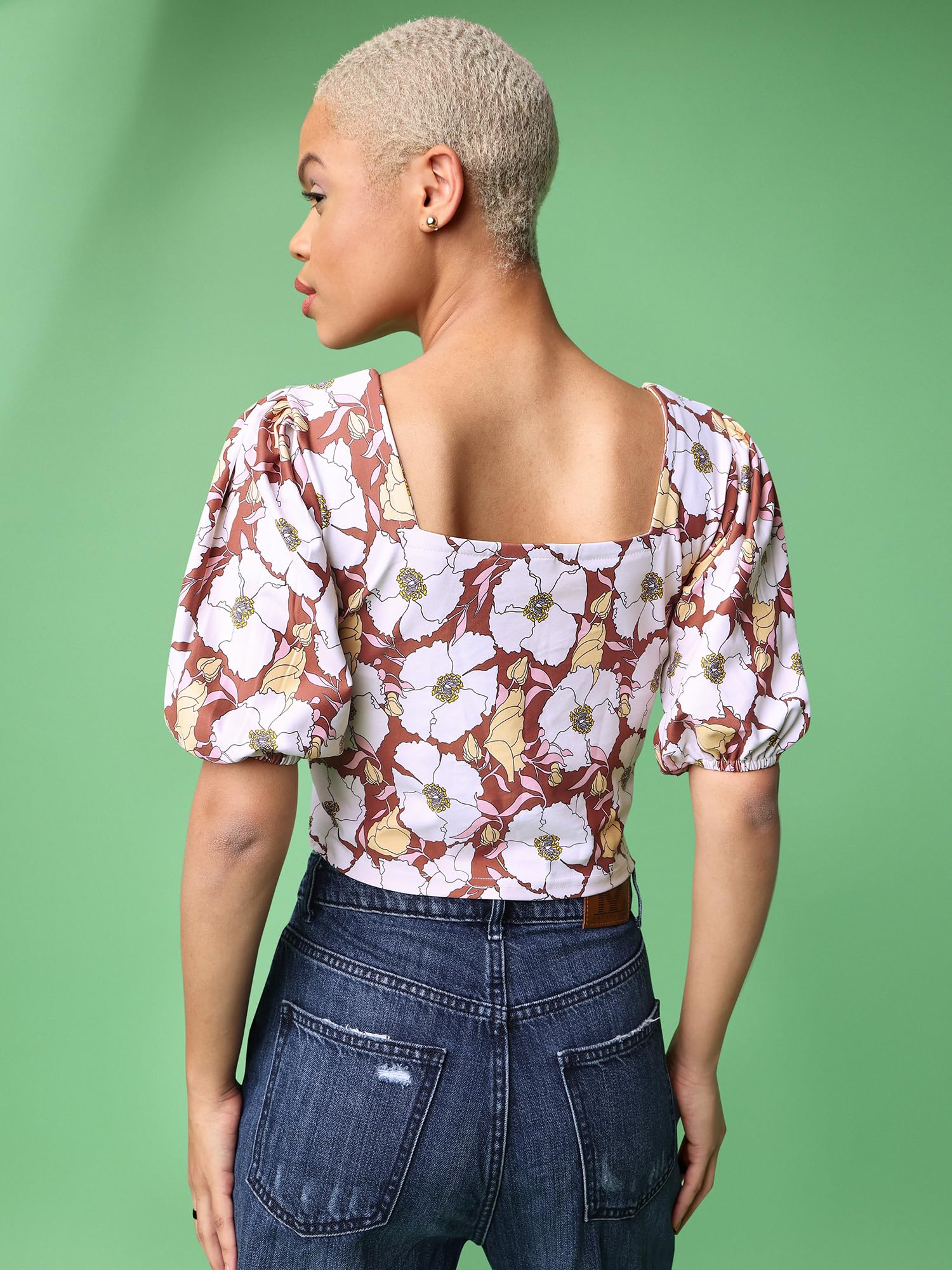 MILOST Women’s Crop Top (Kia-001-Glory_Brown_Medium) 1