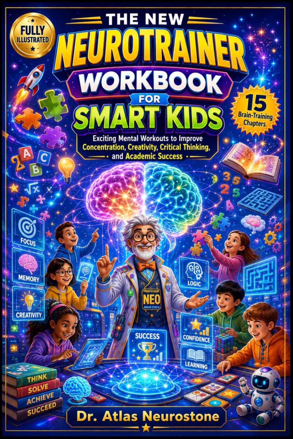 THE NEW NEUROTRAINER WORKBOOK FOR SMART KIDS: Exciting Mental Workouts to Improve Concentration, Creativity, Critical Thinking, and Academic Success