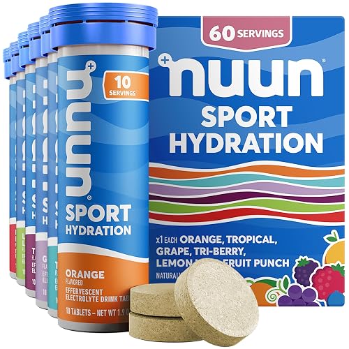 Nuun Sport Electrolyte Tablets Mixed Flavors, 6 Pack