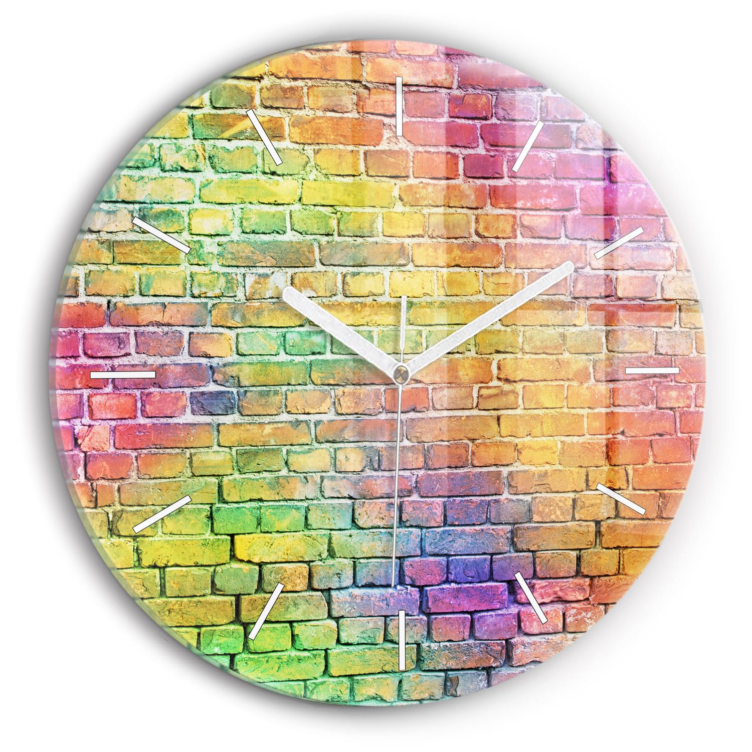Horloge en Verre Wallfluent 30cm Silencieuse pour une Chambre ou un Bureau