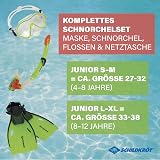 Schildkröt Snorkel Set Bermuda per Bambini, 3 Pezzi - Occhiali, Tubo, Pinne Regolabili, Silicone, in una Pratica Borsa - 2