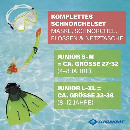Schildkröt Snorkel Set Bermuda per Bambini, 3 Pezzi - Occhiali, Tubo, Pinne Regolabili, Silicone, in una Pratica Borsa - 2