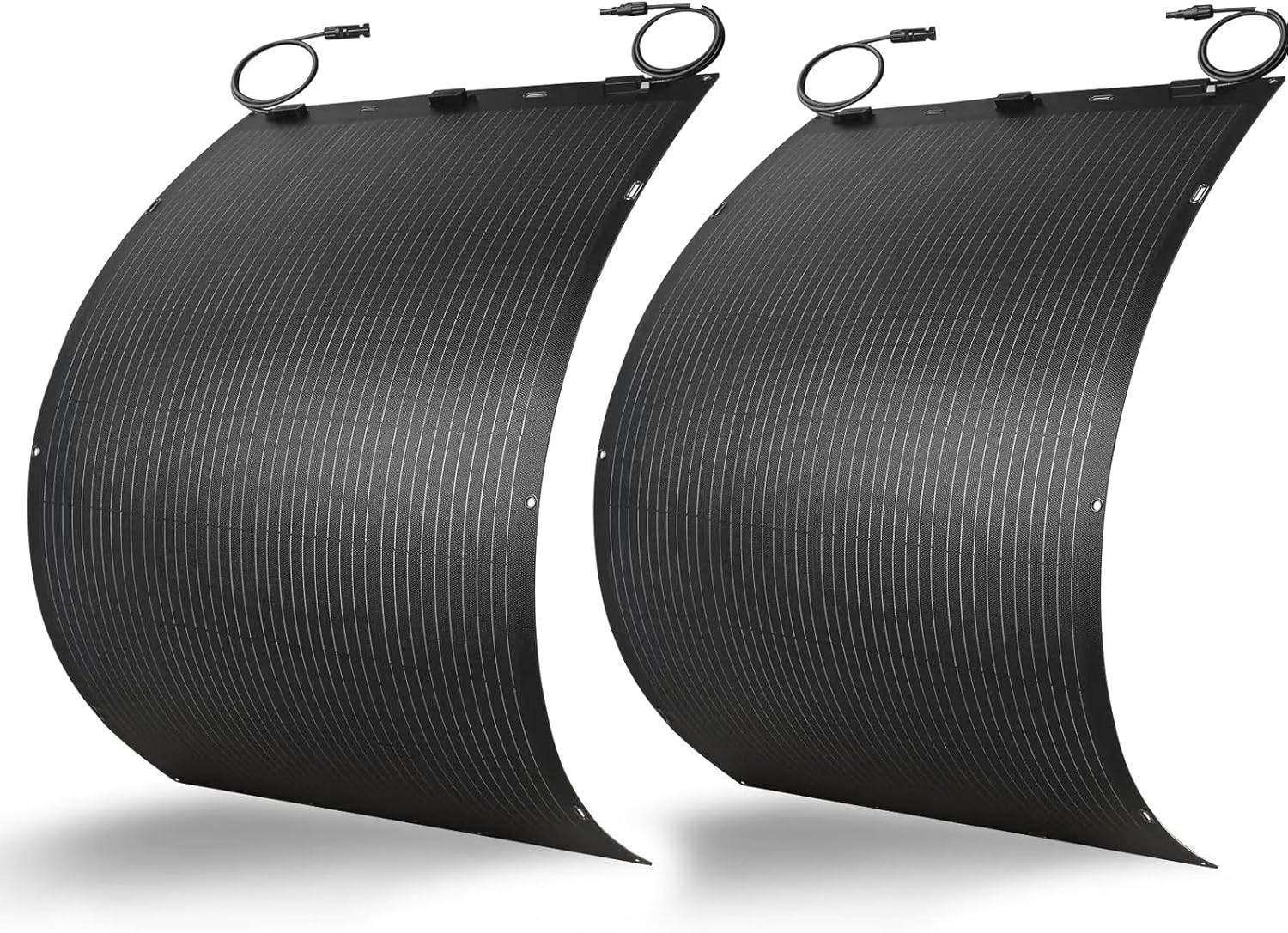 400W Flexible Solar Panel Greenmagic 2 PCS 200W Solar Panels IP68 Waterproof 20V Ultra Thin Lightweight Charger for RV Marine Boat Cabin Van Car Uneven Surfaces Monocrystalline Bendable