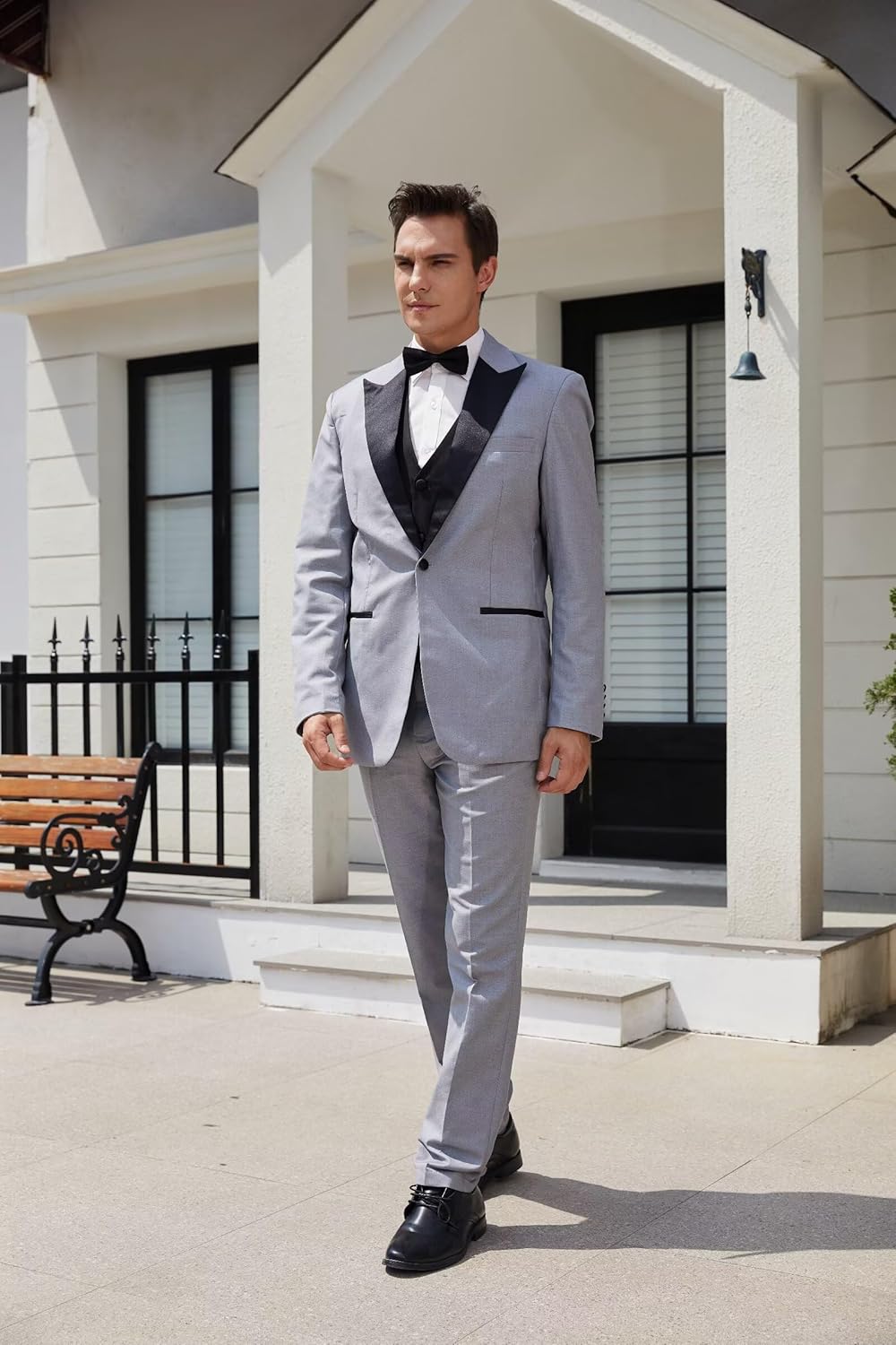 Men Wedding Tuxedo Suit Set Slim Fit 3 Piece Suit Prom Tuxedo Men Formal Business Suits Dinner Party